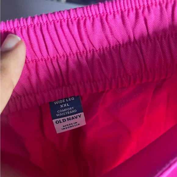 Old Navy High-Waisted Playa Wide-Leg Pants NWT Barbie beach vacation resort airy - Picture 4 of 7